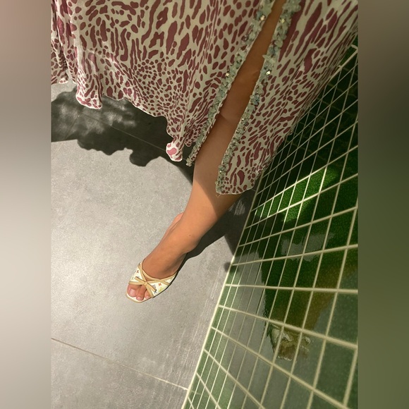 Blumarine Leopard Jade Beading Skirt - Picture 8 of 8